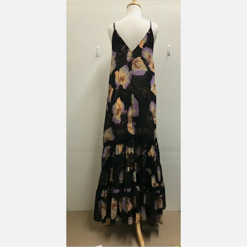 Free People Make Your Move Floral Maxi Slip Dress